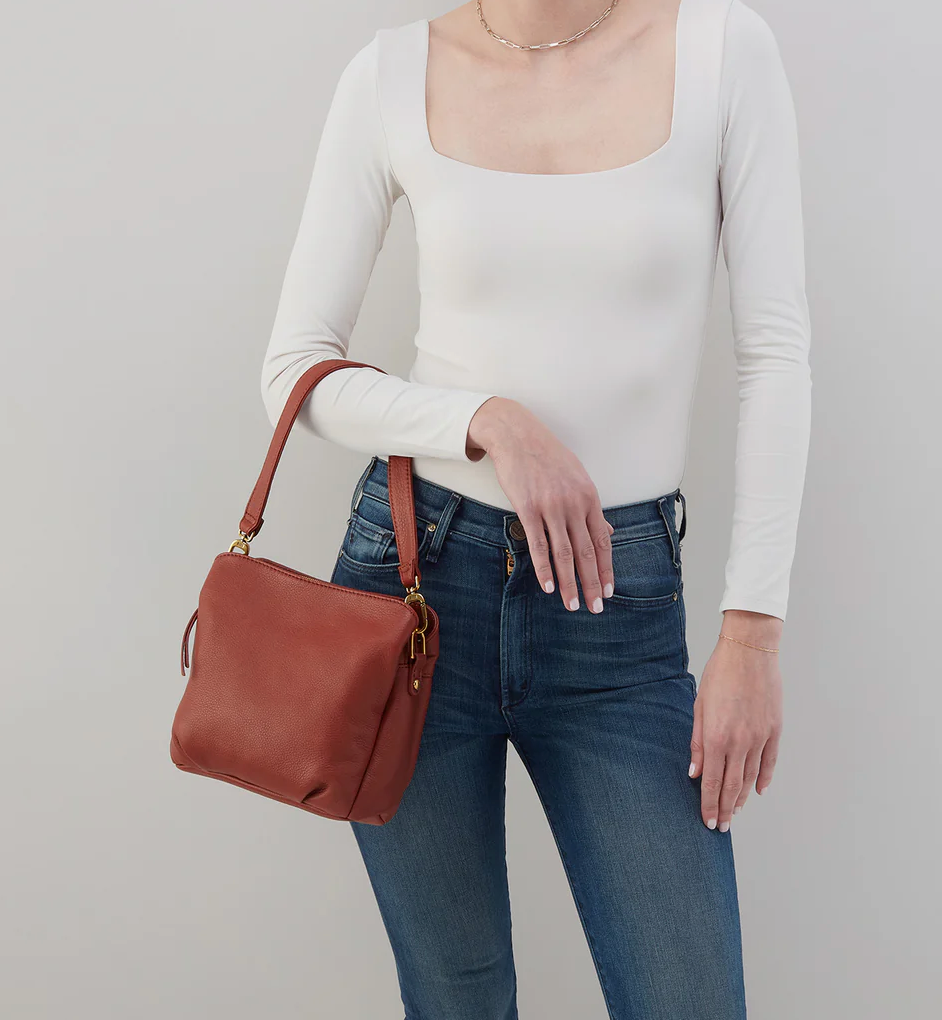 Starr Convertible Shoulder Bag Rust