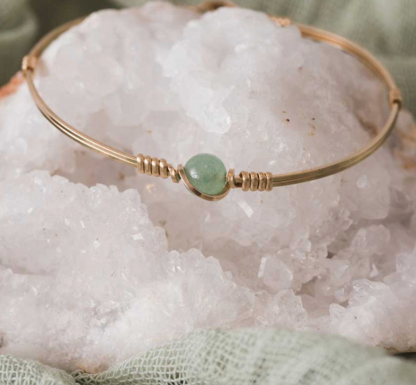 Breathe Bracelet Gold Aventurine