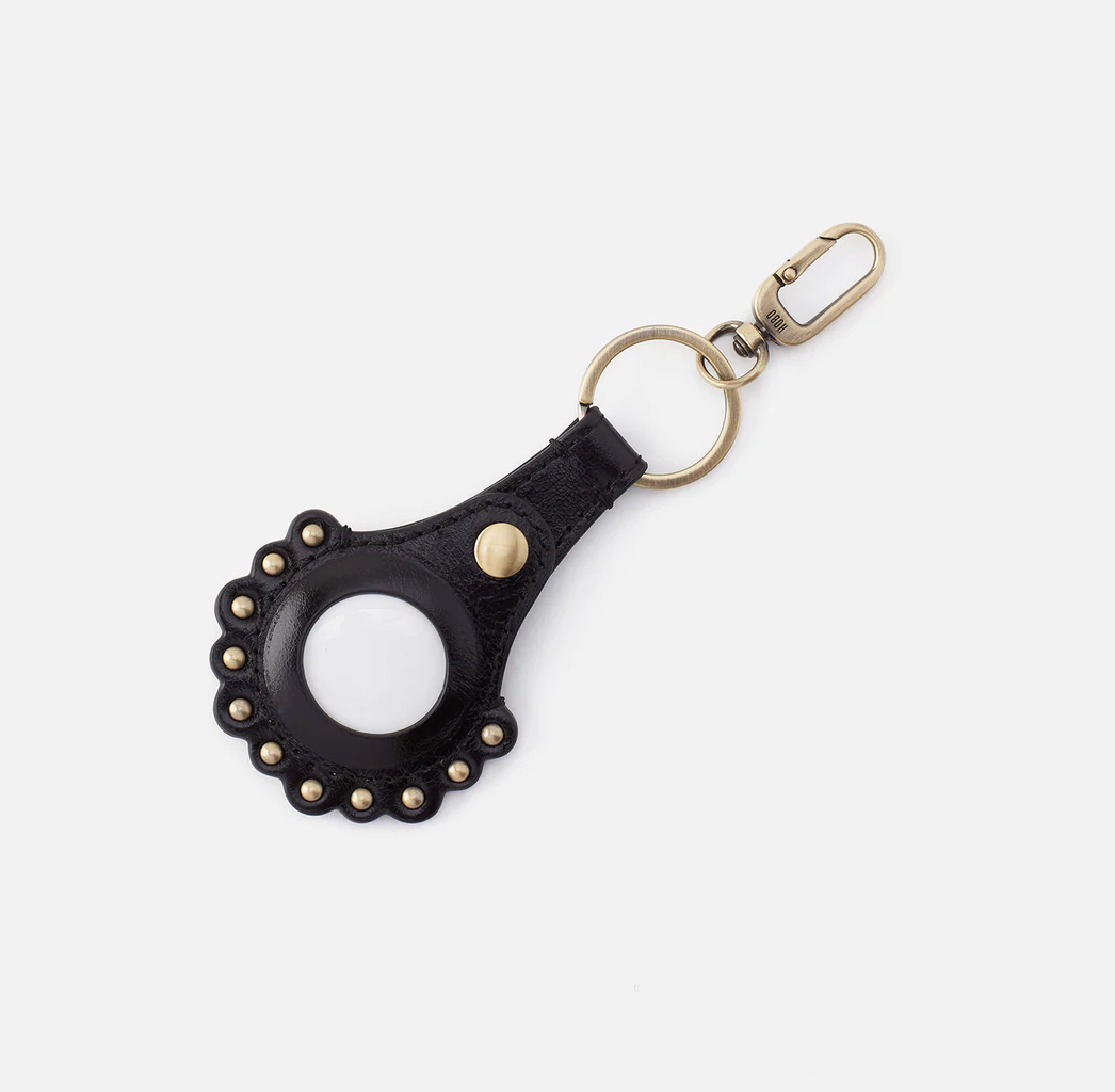 Scalloped Key Fob Black