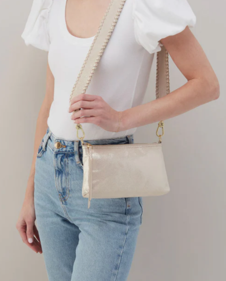 Darcy Crossbody Sand Shimmer