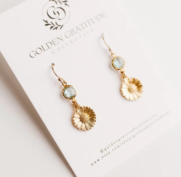 Henley Sunflower Earrings