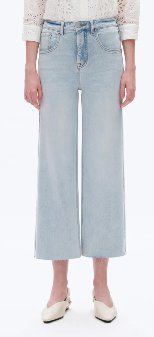 High Rise Wide Leg Denim Jeans