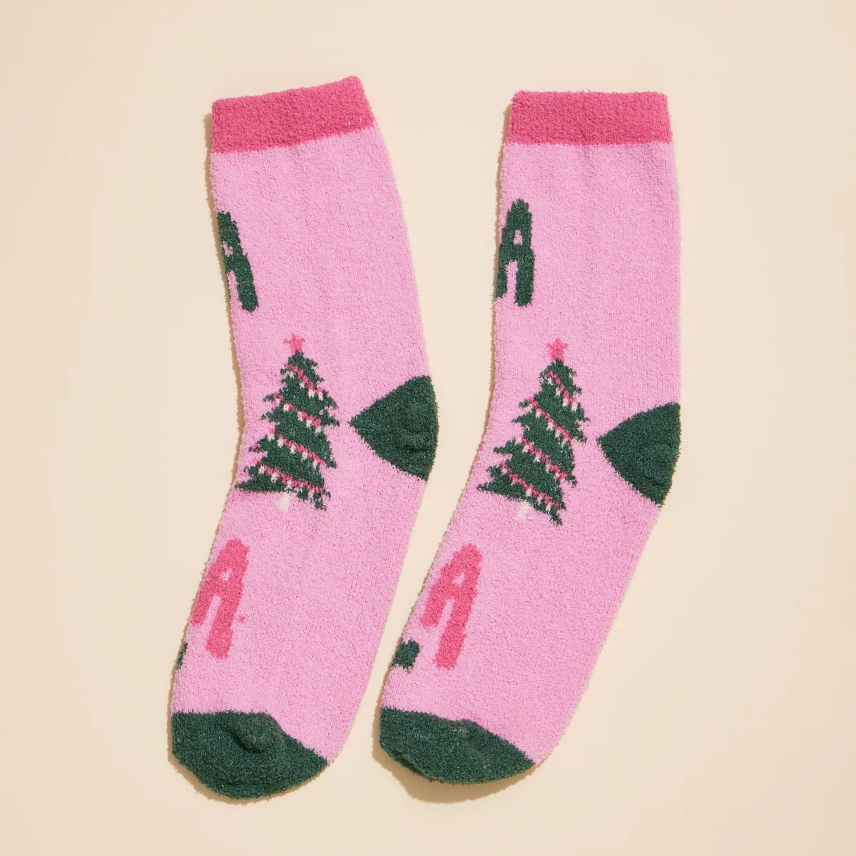 Christmas Fuzzy Socks Merry Bright Set