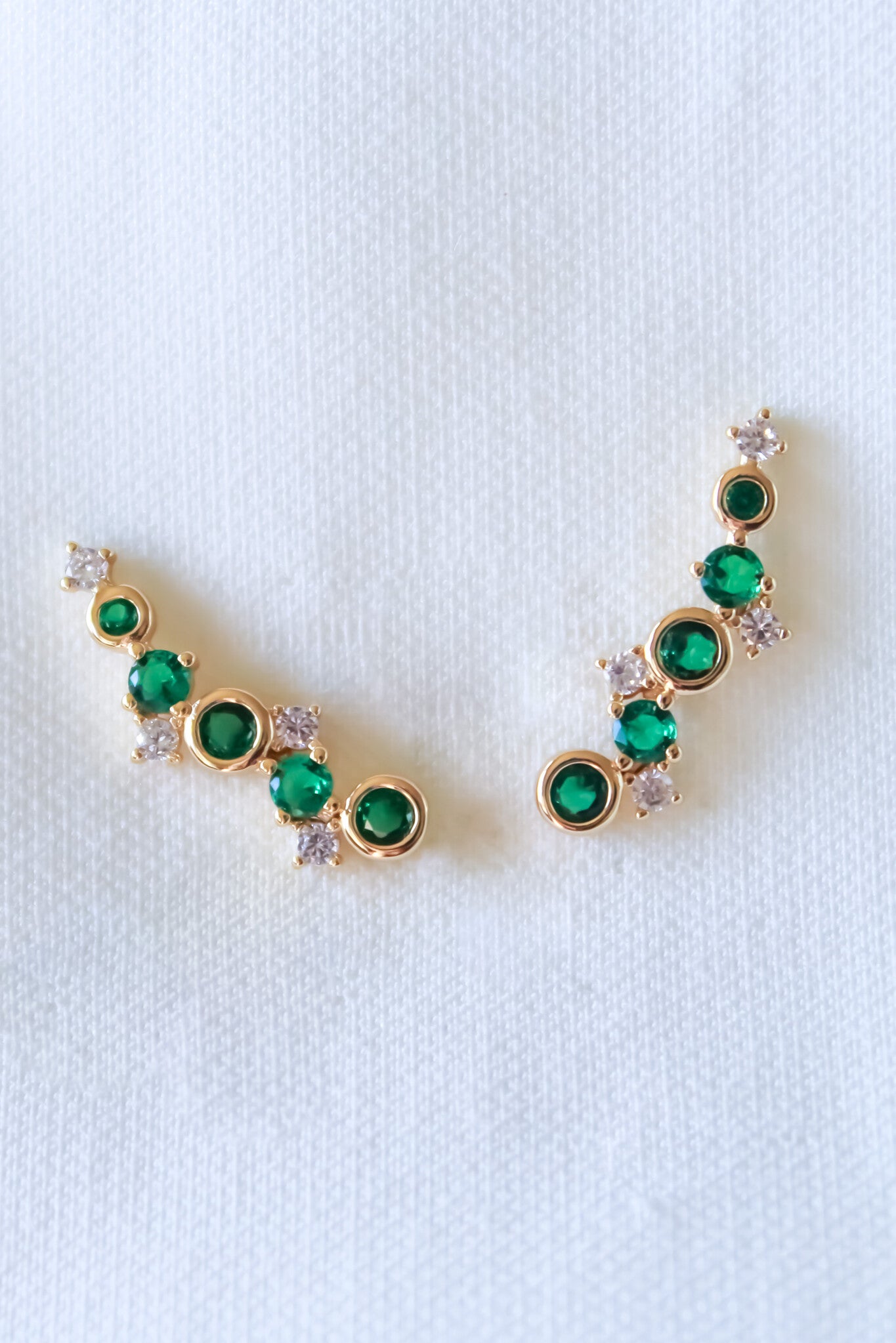 Jax Climber Emerald Earrings