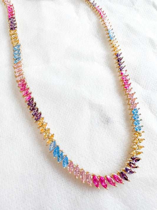 Pastel Dreams Tennis Necklace